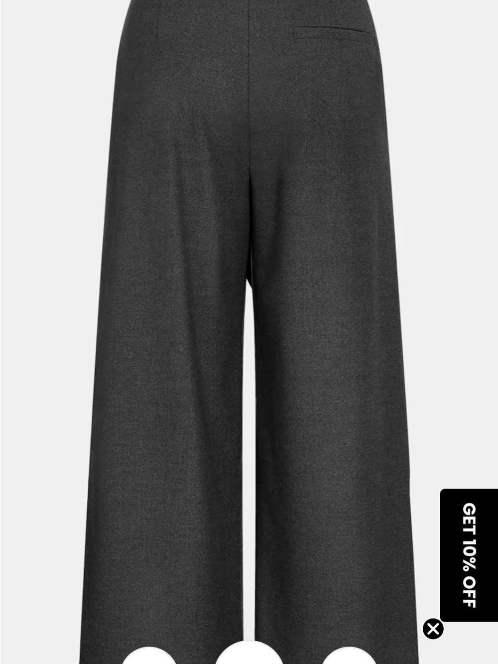 Commense Black Wide-Leg Overlay Pants - Picture 2 of 4